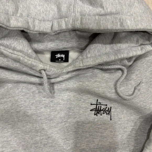 Gray Stussy Hoodie - Picture 3 of 6